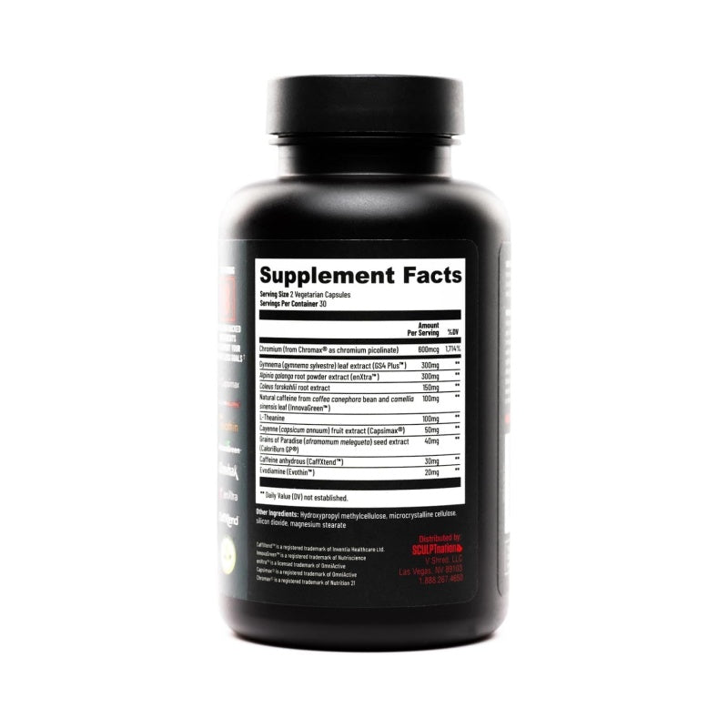 Sculpt Nation by V Shred Burn Thermogenic Fat Burner for Men & Women