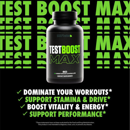 Sculpt Nation by V Shred Test Boost Max - Testosterone Supplement for Men